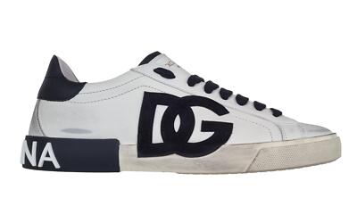 DOLCE & GABBANA Schuhe Sneaker Portofino Vintage Herren CS2203 AO277 Weiß