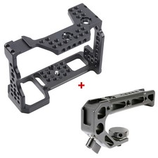 Camera Cage with Top Handle Grip for Sony A9 A7RIII A7III A7M3 Quick Release 