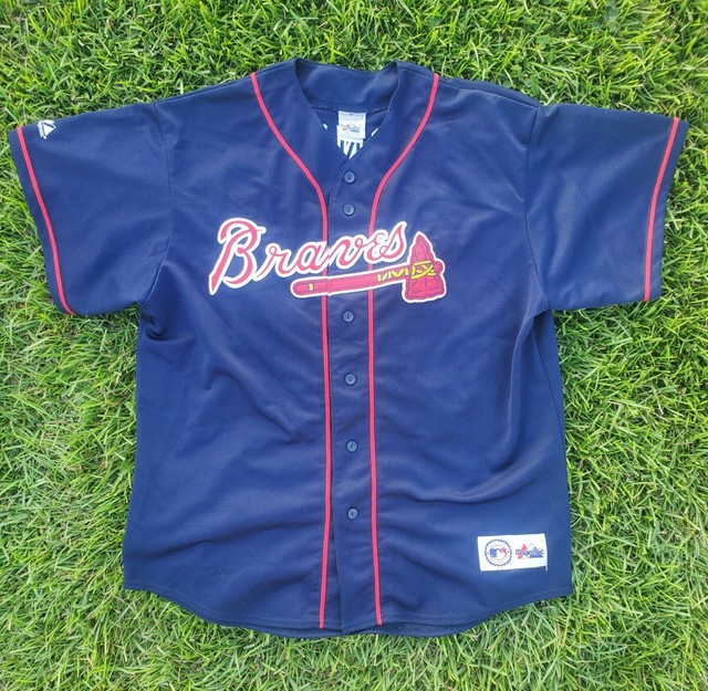 chipper jones navy jersey