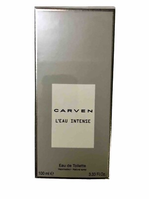 Carven L'eau Intense by Carven 3.3 oz / 100 ml Eau De Toilette Spray for Men New