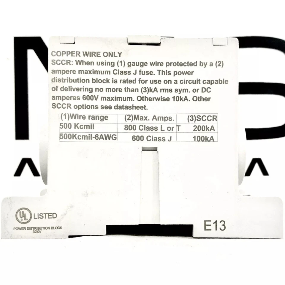 Edison EPDB702 Power Distribution Block 600V 760A  - Image 4 of 4