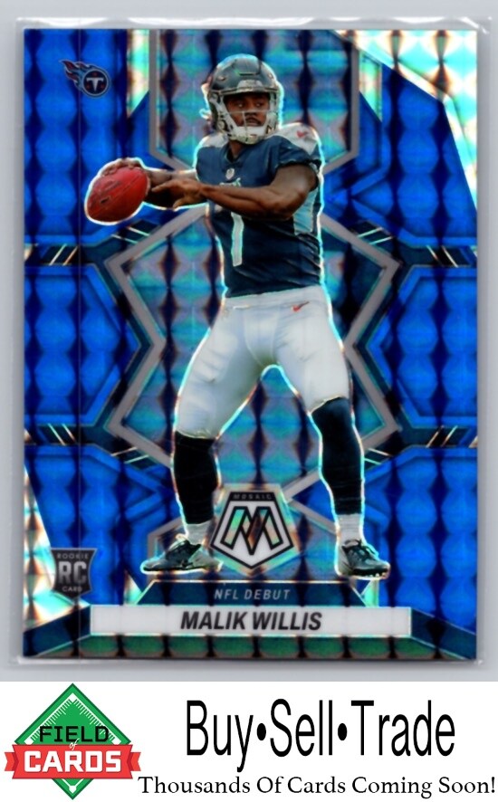 2022  Panini Mosaic 272 Malik Willis Mosaic Blue  Prizm Rookie RC #/99