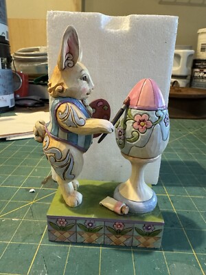 Jim Shore Easter Bunny Figurine,  Spring Is Nature s Masterpiece 