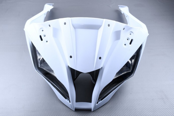 Tête de fourche non peinte avec phare pour moto Kawasaki ZX10R 2011-2013