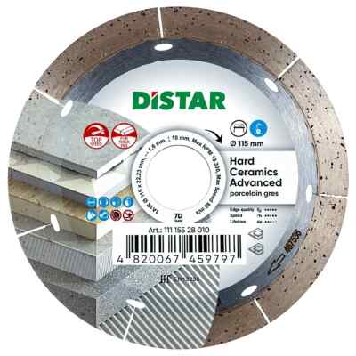Diamant Trennscheibe 1A1R 115x1,6x10x25,4 Hard Ceramics ADVANCED W1/M8