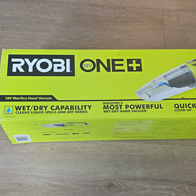 Ryobi ONE+ 18V Wet/Dry Cordless Handheld Vacuum Bagless PCL702 w/ Tools