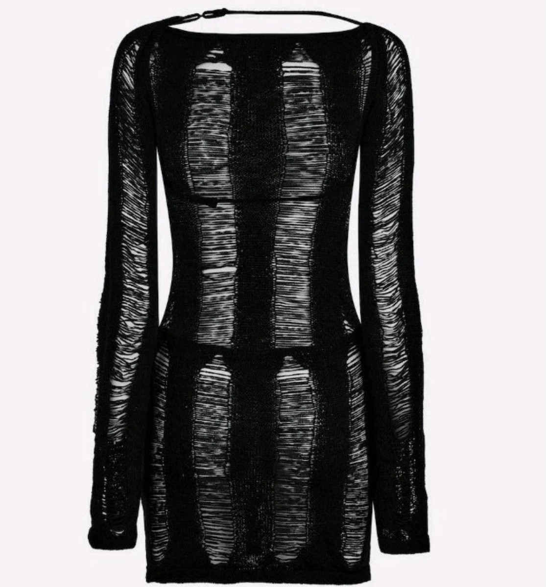 black shredded mini dress Shop Black Umbra Shredded Mini Dress | Jaded London main image 1