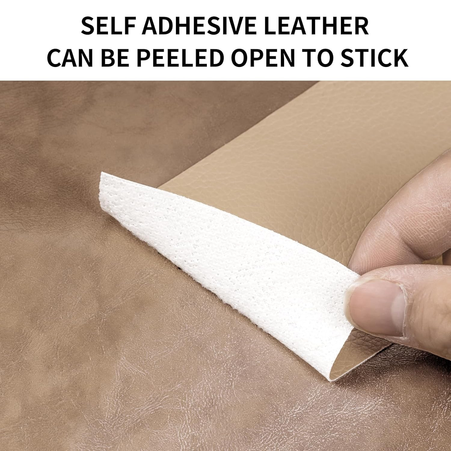 Leather Repair Patch Tape, Light Beige 3 X 61 Inches Self Adhesive Leather Repai