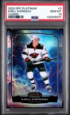 2022 OPC Platinum Kirill Kaprizov Cosmic /65 PSA 10 Gem Mint #3 Minnesota Wild