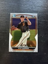 Kyle Harrison 2023 Bowman 1st #BCP-93 1st Chrome Prospects San Francisco Giants