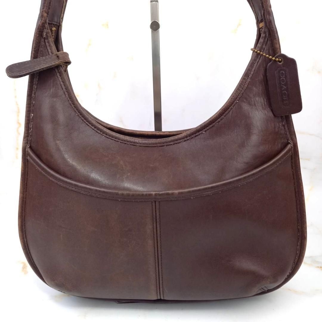OLD COACH Ergo Bag Vintage Shoulder Bag Leather 9033 Brown Used