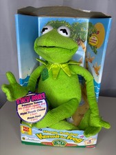 1999 Sesame Street 30th Anniversary Magic Talking Kermit the Frog Plush New