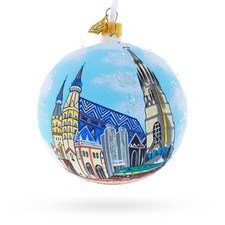 St. Stephen's Cathedral, Vienna, Austria Glass Ball Ornament 4 Inches