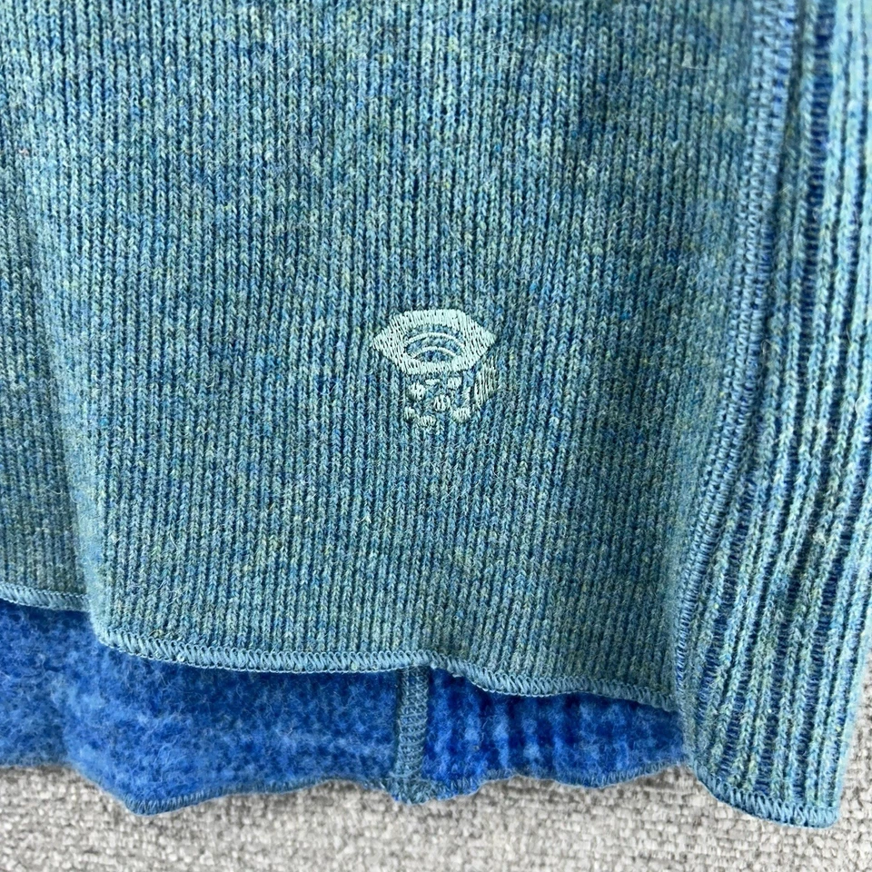 Mountain Hardware Sweater Top Woman Size Large Teal Wool Blend Casual Winter - Image 3 of 4