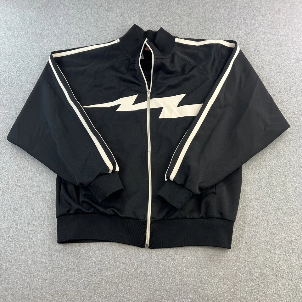 Chaqueta de Colección Family Guy Para Hombre Pequeña Negra Blanca Stewie Lightning Track Dibujos Animados Foto 4 de 4