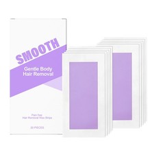 20PCS Hair Removal Paper Double Sided Cold Wax Strips Body Depilatory Patch Skin