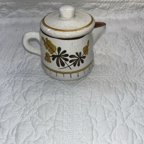 Stangl Pottery Golden Blossom Sm Pitcher With lid