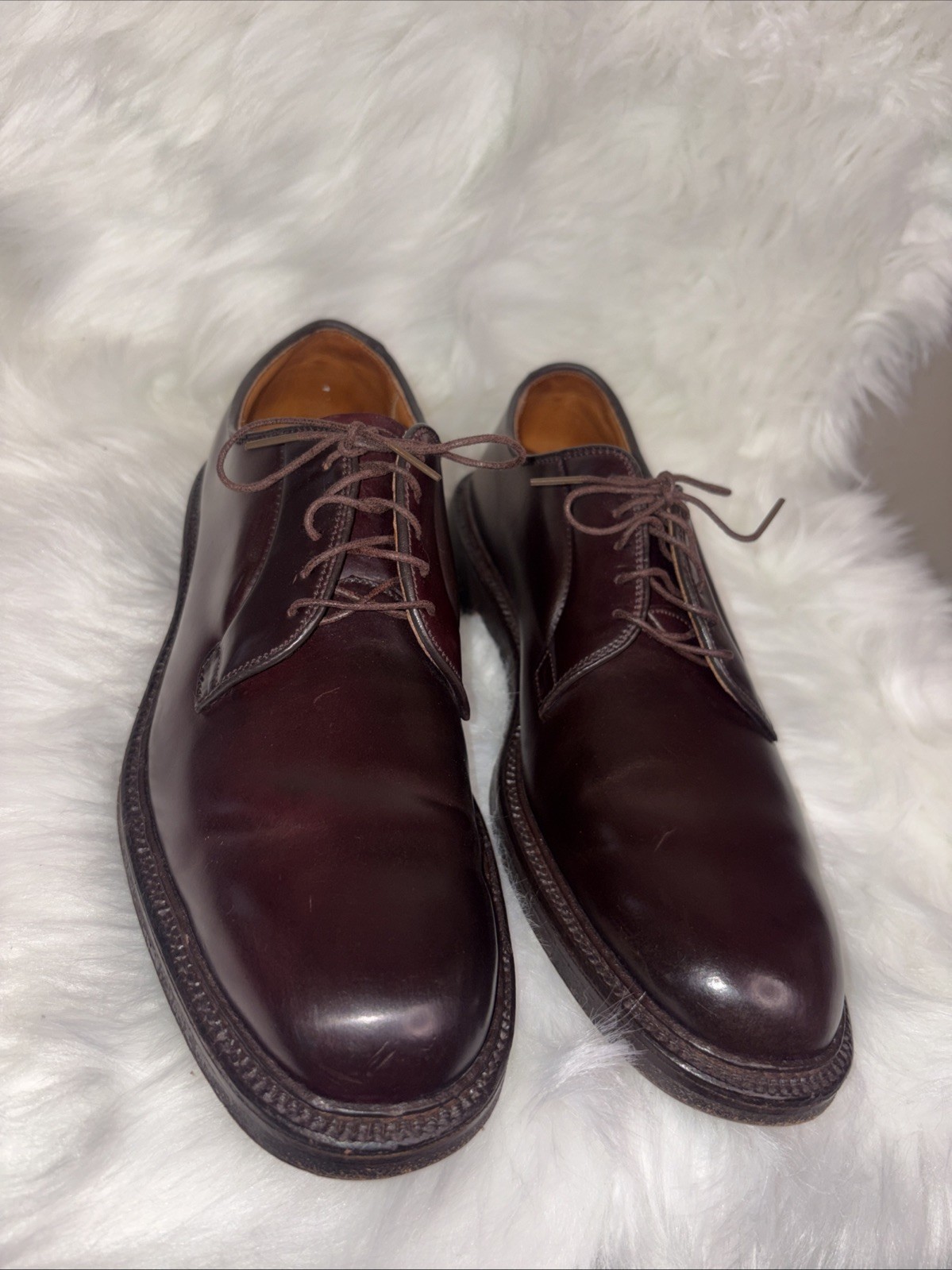 Alden 990 Color 8 Shell Cordovan Plain Toe Blucher