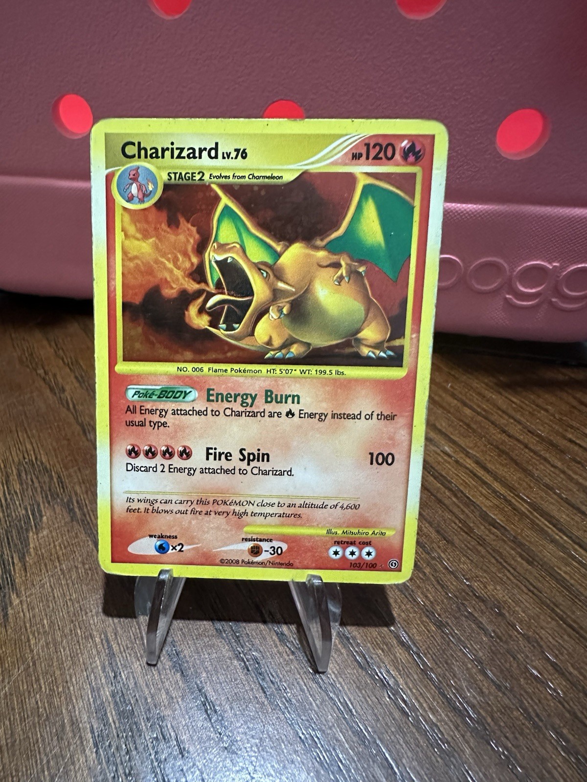 Pokemon Charizard 103/100 Stormfront Holo 2008. HP