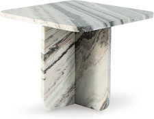 Ashley Furniture Frallyn Round Marble-Top Cocktail Coffee Table