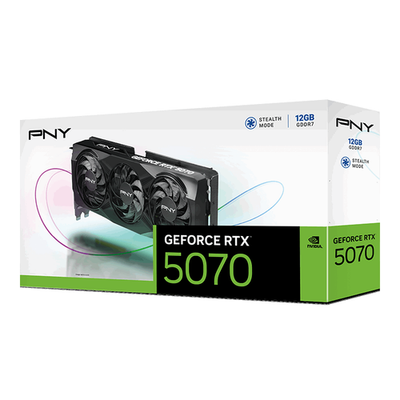 PNY GeForce RTX™ 5070 12GB GDDR7 Overclocked Triple Fan GPU