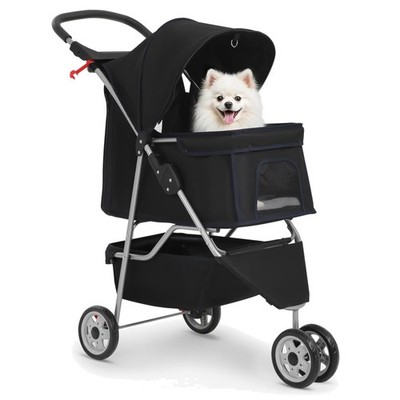 Travel-Friendly Pet Stroller | Smooth Ride | Storage Basket