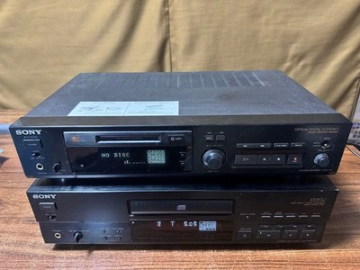 Sony CDP-333ESJ CD Player ES MDS-302 MD Recorder Vintage Japan Tested Parts