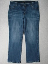TJ05442 **LEE** MID RISE REGULAR FIT BOOTCUT WOMENS JEANS sz18W M DARK BLUE