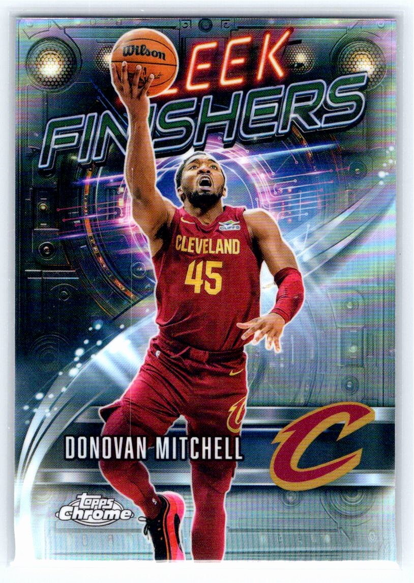 Donovan Mitchell 2025 Topps Chrome #SF-7 Sleek Finishers