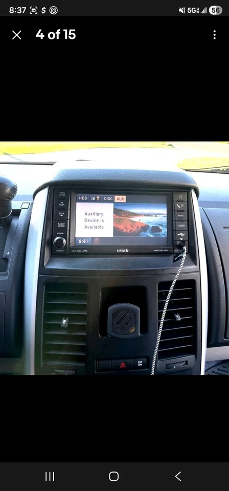 Chrysler Jeep Dodge MyGig REN Radio Baja Velocidad CD DVD MP3 AUX Reproductor 07 08 09 Fabricante de equipo original Foto 4 de 4