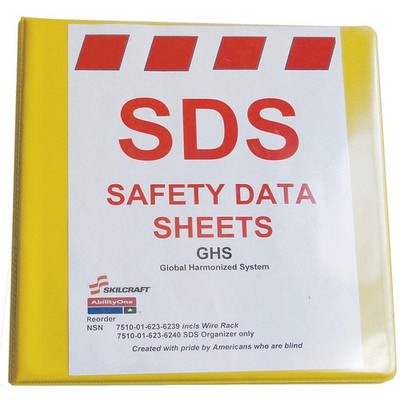 ABILITY ONE 7510-01-623-6240 SDS Safety Data Sheets Binder,English 401Z99
