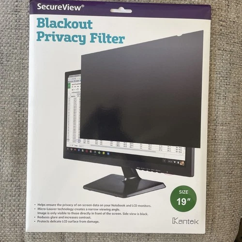 Kantek Secure-View SVL19.0 Privacy Filter 19" For Notebook & LCD Monitor