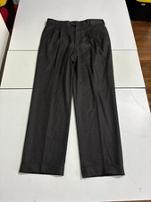 Pantalone Zanella Bennett 34x30 00206 lana italiana con polsini sartoriale preppy