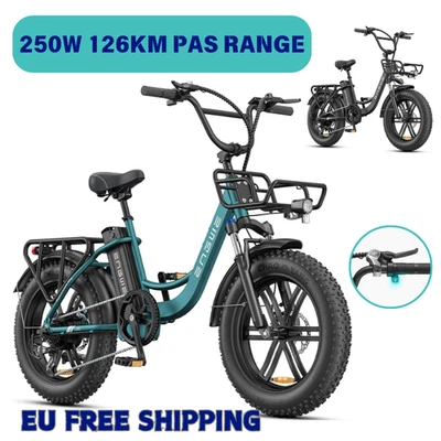 ENGWE Elektrofahrrad für Erwachsene 250W 20 Zoll Fat Tire Step-Through E-Bike