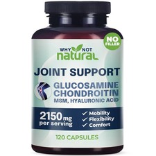 Why Not Natural Glucosamine Chondroitin MSM 5-in-1 Joint Support for Comfort