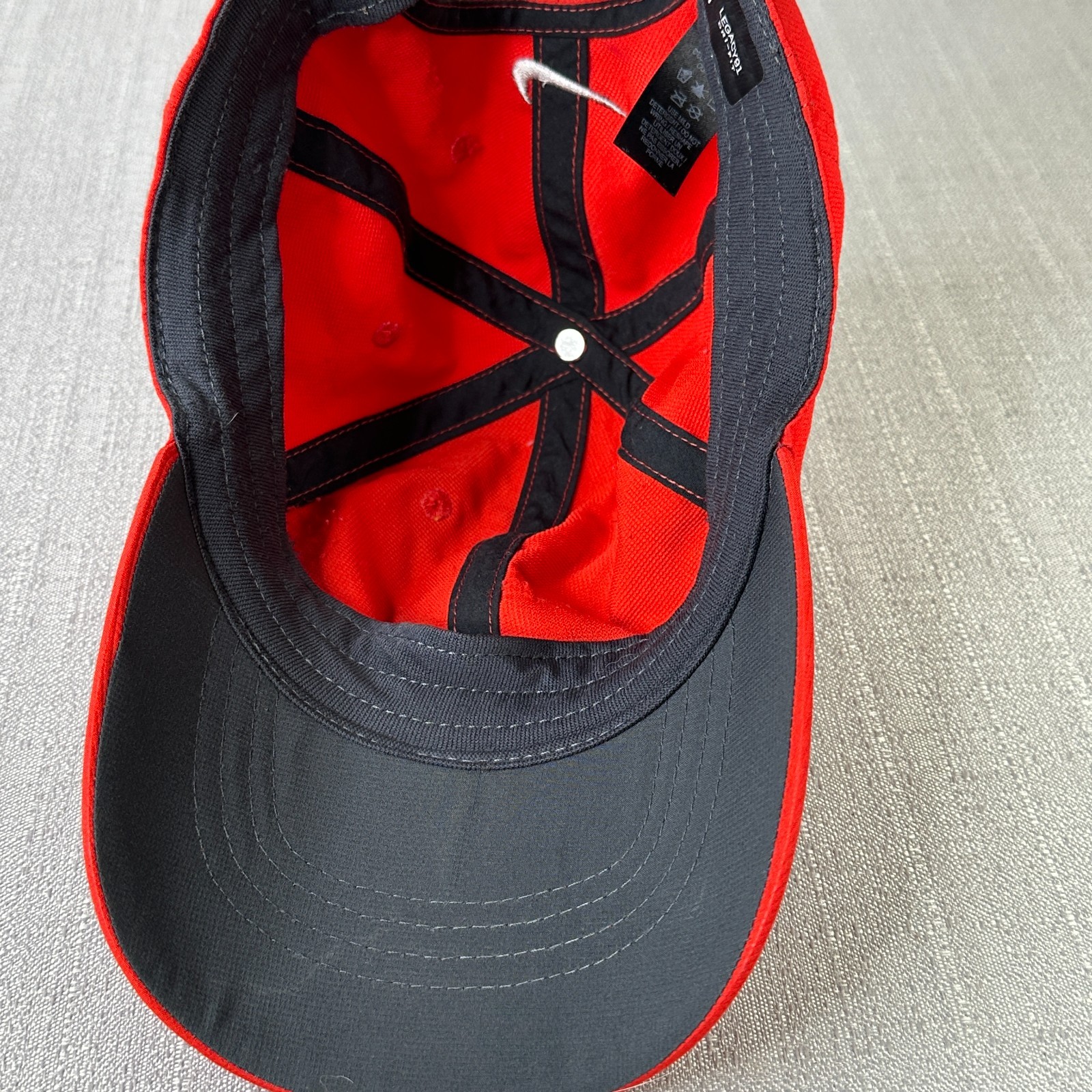 Nike Hat Adjustable Red Performance Golf Legacy91… - image 6
