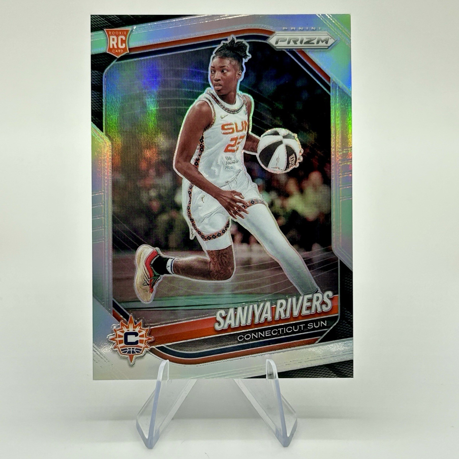 2025 Panini Prizm WNBA Saniya Rivers #131 Rookie Silver Prizm Connecticut Sun