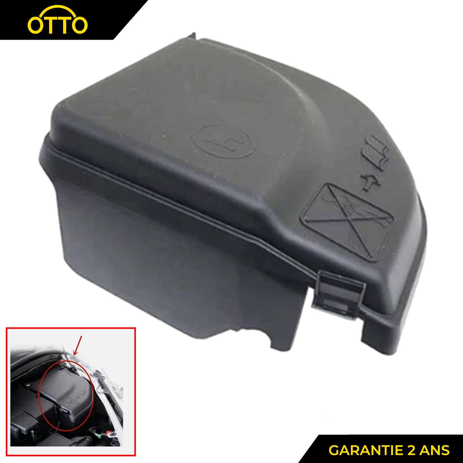 6500CA couvercle cache boite fusible Citroen Berlingo II B9 et C4 pieces habitacle