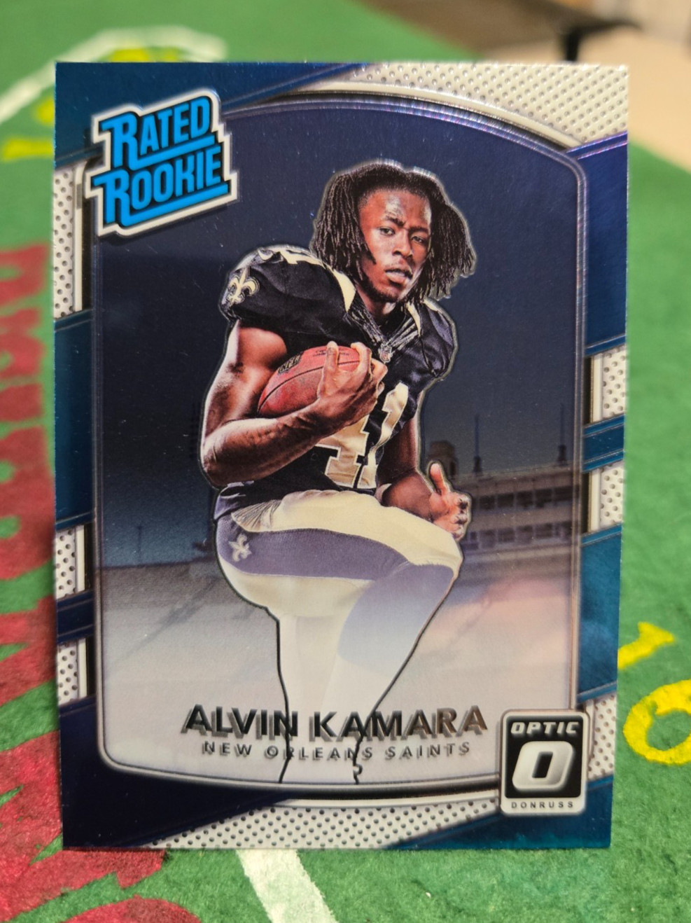 2017 Donruss Optic Football - Rated Rookie Alvin Kamara Card #199 (RC)