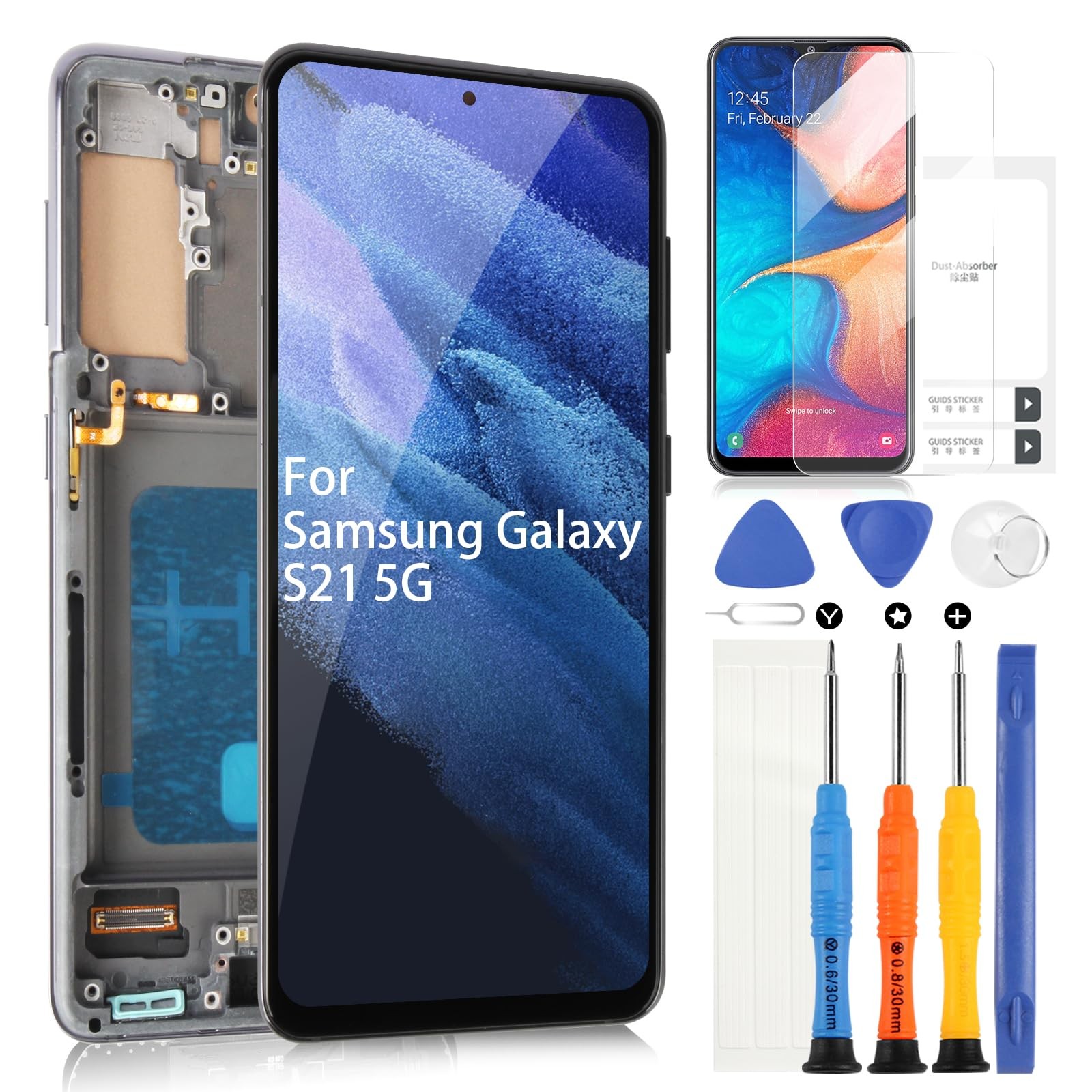Afficheur LCD vitre tactile Samsung Galaxy S21 5G composant SM-G991 SM-G991B