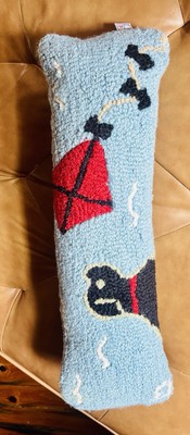Chandler 4 Corners Laura Megroz Hooked Wool Black Lab And Red Kite Pillow