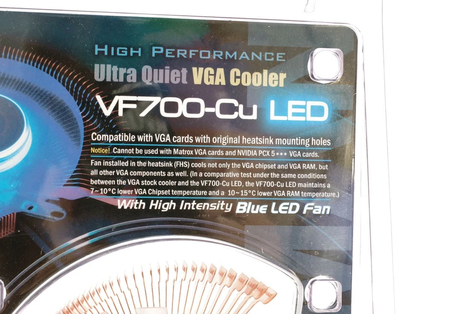 NEW NOS Zalman VF700-Cu LED fan with heatsink cooler for graphics card *vintage* - Image 2 of 4