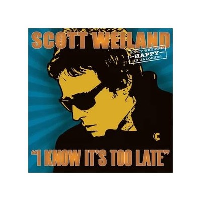 SCOTT WEILAND - I KNOW ITS TOO LATE - Vinyl Record 7 - J1398z