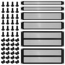 6 Pcs 1 U, 2 U, 4 U Blank Panel Metal Rack