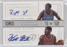 2012-13 Panini National Treasures Silver /49 Reggie Jackson Will Barton Auto 0d3
