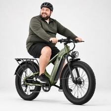 Ebike 1800W Peak Electric Bike 36Mph Mountain Bicycle 26"Fat Tire E-bike Adults