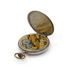 Herren Taschenuhr Tellus UOT 800 Silber antik um 1930 pocketwatch Sammlerstück