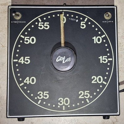 Gralab Model 300 Professional Darkroom Analog Timer 1 sec/ 60 min TESTED WORKS