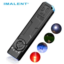 IMALENT GR35 EDC Tactical Flashlight 2800 Lumen Flat Shape UV Light Green Beam