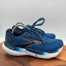 Brooks Glycerin 21 Shoes Mens 11 Blue Opal Black Running Athletic Gym Sneakers